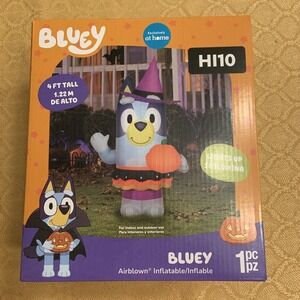 Bluey Halloween Inflatable With Pumpkin 4ft 2025 Gemmy Brand New Free Shipping